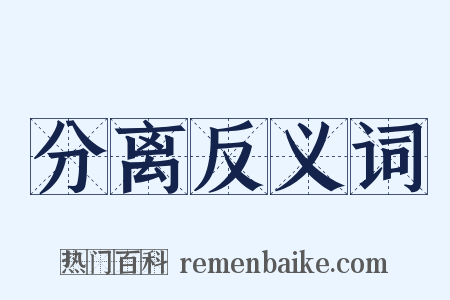 分离反义词是什么意思的图片